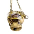 Turíbulo em Bronze Dourado para Defumação P 5cm