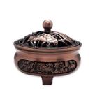 Turíbulo Incensário de Mesa Rose em Metal Brilhante 10cm