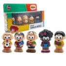 Turma da Monica 5 Personagens Dedoches Miniatura Magali Cascao Cebolinha Milena