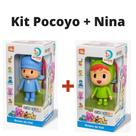 Turma Do Pocoyo Kit 2 Bonecos Vinil Pocoyo + Nina