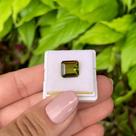 Turmalina Amarela Baguete Retangular 3,47ct