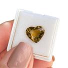 Turmalina Amarela Coração 3,73ct