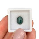 Turmalina Azulada Olho-de-Gato Oval Cabochão 3,39ct