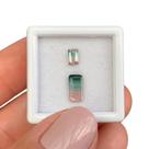 Turmalina Bicolor Baguete Retangular 1,19ct