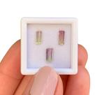Turmalina Bicolor Baguete Retangular SET 1,45ct