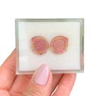 Turmalina Bicolor Placa Par Borboleta 15,48ct Turmalina Bicolor Placa Par Borboleta 15,48ct