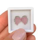 Turmalina Bicolor Placa Par Borboleta 2,67ct Turmalina Bicolor Placa Par Borboleta 2,67ct