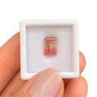 Turmalina Bicolor Rosa Baguete Retangular 2,15ct Turmalina Bicolor Rosa Baguete Retangular 2,15ct