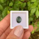 Turmalina Cinza Esverdeada Oval 2,76ct