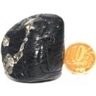 Turmalina Preta Pedra Natural Rolado Para Proteção 39mm 56g