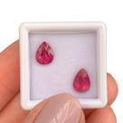 Turmalina Rosa Gota Par 2,08ct