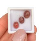 Turmalina Rosa Olho-de-Gato Oval Cabochão SET 6,15ct Turmalina Rosa Olho-de-Gato Oval Cabochão SET 6,15ct