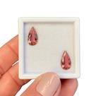 Turmalina Rosada Gota Par 3,96ct
