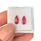 Turmalina Rubelita Gota Par 1,31ct (1)