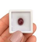 Turmalina Rubelita Olho-de-Gato Oval Cabochão 3,14ct