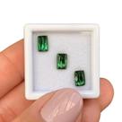 Turmalina Verde Azulada Cushion SET 2,22ct Turmalina Verde Azulada Cushion SET 2,22ct