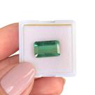 Turmalina Verde Azulada Retangular 4,38ct