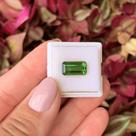 Turmalina Verde Baguete Retangular 4,36ct