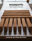 Tutor de fibra de coco para plantas estaca 30 cm