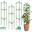 Tutor para tomate Fabulas ajustável de aço 122 cm para suporte de plantas Tutor para tomate Fabulas ajustável de aço 122 cm para suporte de plantas