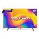 Tv 50 Smart Roku UHD 4K 50U7045/78G Aoc