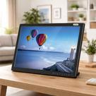 TV Portátil Android TV 19" Monitor LCD Digital HDMI USB Controle Remoto KP-TV19/B