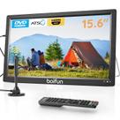 TV portátil BOIFUN 15,6" com antena, leitor de DVD, rádio FM