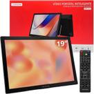 TV Portátil Inteligente 19 Tomate MTM1911 TV Digital ISDBT Bluetooth HDMI USB Bateria 5000mAh Preto