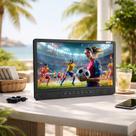 TV Portátil LCD 17,3 Android com Bateria Recarregável Monitor HDMI KP-TV17/B
