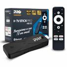TV Stick Smart Pro Eletronic Android 10.0 com Comando de Voz WiFi Apps de Streaming