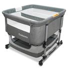 Twin Bassinet Cutebeams Twin para 2 bebês com rodas e armazenamento