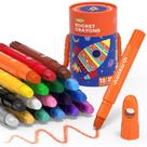 Twist Crayons JUPITEARTH 18 cores para crianças de 1 a 3, 4 a 8