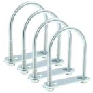 U-Bolts Moicstiy M6 50 mm x 80 mm de aço zincado para reboques