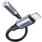 UGREEN Adaptador fone de ouvido para áudio AUX Jack 3.5mm P2 ( liga de alumínio náilon )