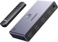 UGREEN HDMI 2.1 8K 60Hz 4K 120Hz Adaptador Chaveador Divisor Switch Splitter 3 entradas para 1 saída
