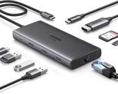 UGREEN HUB USB-C 3.2 Gen 2 10 Gbps Adaptador (9 em 1) Thunderbolt 3/4 Leitor Cartão Tipo-c PD 100W UGREEN HUB USB-C 3.2 Gen 2 10 Gbps Adaptador (9 em 1) Thunderbolt 3/4 Leitor Cartão Tipo-c PD 100W