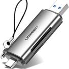 UGREEN Leitor de cartão Memória Micro SD ( 2 em 1 ) USB C USB 3.0 5 Gbps Adaptador alumínio