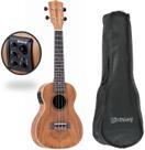 Ukulele Concert Strinberg Uk16ce Koa Aquila Elétrico + Bag