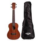 Ukulele Elétrico - Malibu CONCERT - Sapele 23S E c/ capa