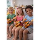 Ukulele Infantil Colorido Violão Brinquedo Musical Criança Aprendizado Som Instrumento Equipamento