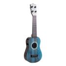 Ukulele jogável para crianças, plástico azul de 42 cm