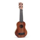 Ukulele para crianças, guitarra de brinquedo jogável de 35 cm com palheta e tutorial
