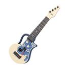 Ukulele portátil de 45 cm para crianças azul com palheta e partituras