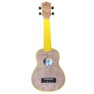 Ukulele Soprano 21 ABS Tampo Flamed Okume Amarelo C/ Capa