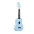 Ukulele Soprano de 21 polegadas azul para iniciantes, crianças e adultos