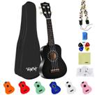 Ukulele soprano VANPHY para crianças/iniciantes com bolsa e acessórios