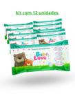 Últimas Unidades Kit 12 Toalhas Umedecidas Bebê Love 100 Unid cada pacote Nutriex