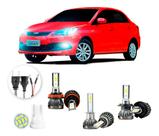 Ultra Led Nano 22000lm Chery Celer 2015-16 Alto Baixo Milha
