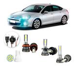 Ultra Led Nano 22000lm Citroen C5 2005-2007 Alto Baixo Milha