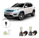 Ultra Led Nano 22000lm Jeep Compass 2017-2021 Alto Baixo